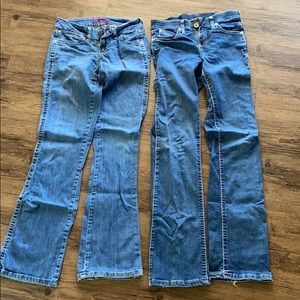 Wrangler jeans bundle size 0 x 34 inch inseam
